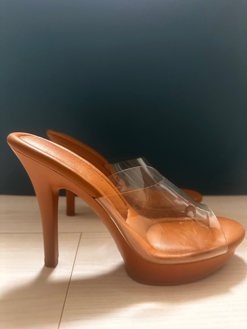 The Shoe Fairy - Naked 003 - clear/nude platform heels